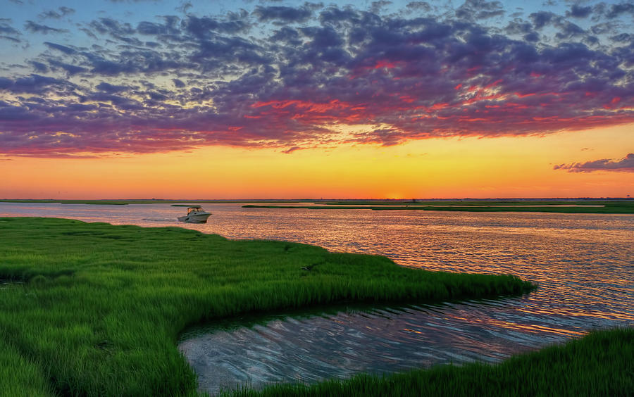 Last Boat of the Day Photograph by Chris Ferrara - Fine Art America