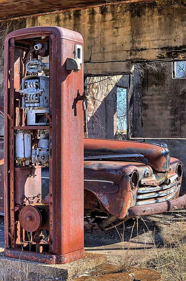 Old Gas Pump Photograph - Last Chance For Gas by JC Findley