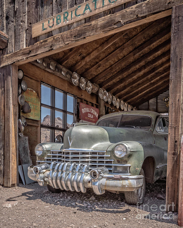 Las Vegas Photograph - Last Chance Gas Vintage Car Abandoned Gas Station by Edward Fielding