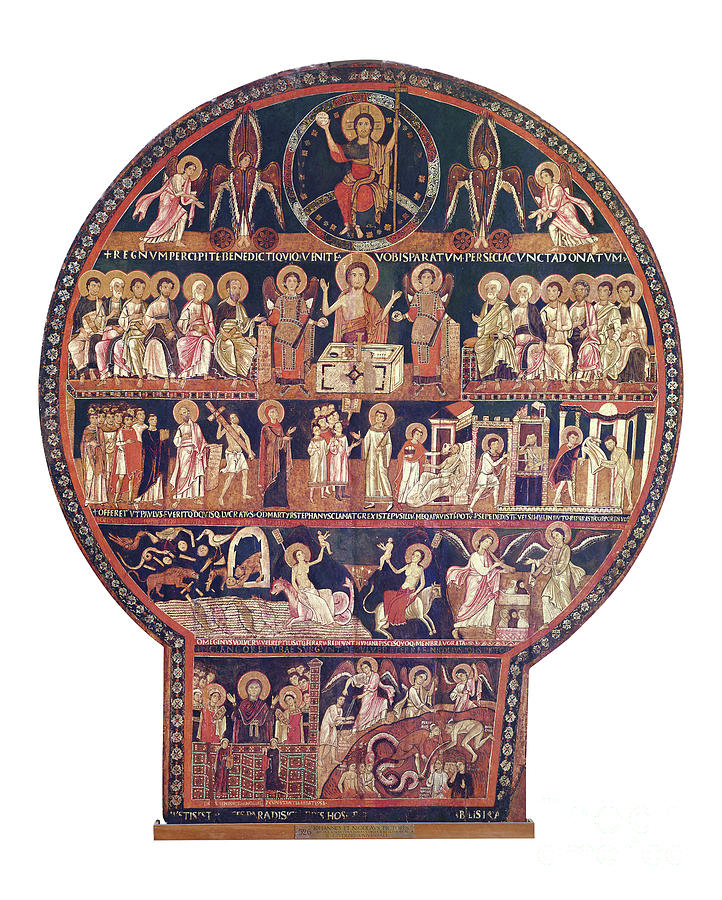 Last Judgement, Second Half Of The 12th Century Painting by Nicolo E Giovanni