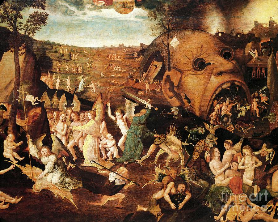 Last Judgment By Hieronymus Bosch, Detail Painting by Hieronymus Bosch