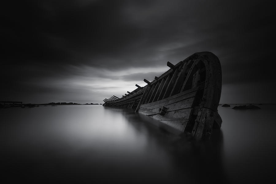 Black And White Photograph - Last Light by Gunarto Song