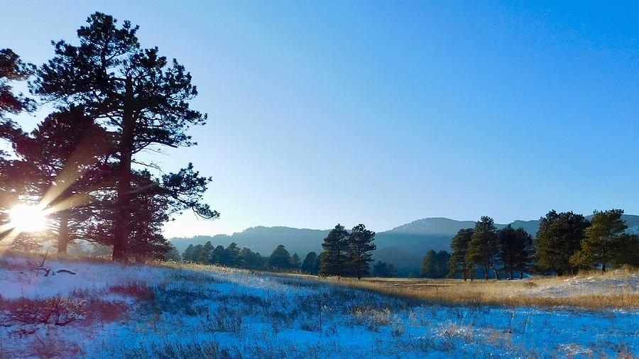 Last Light on Bergen Peak Photograph by Dan Miller