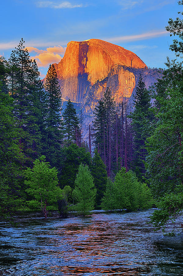 Last Light on Half Dome Photograph by Greg Norrell