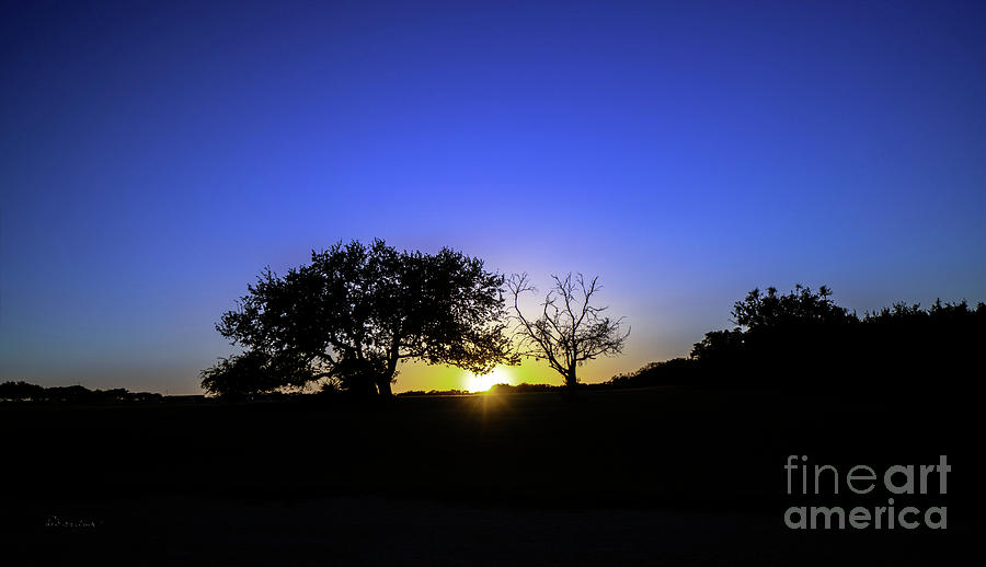 Last Light Texas Hill Country Paradise Canyon Sunset 8053A Photograph by Ricardos Creations