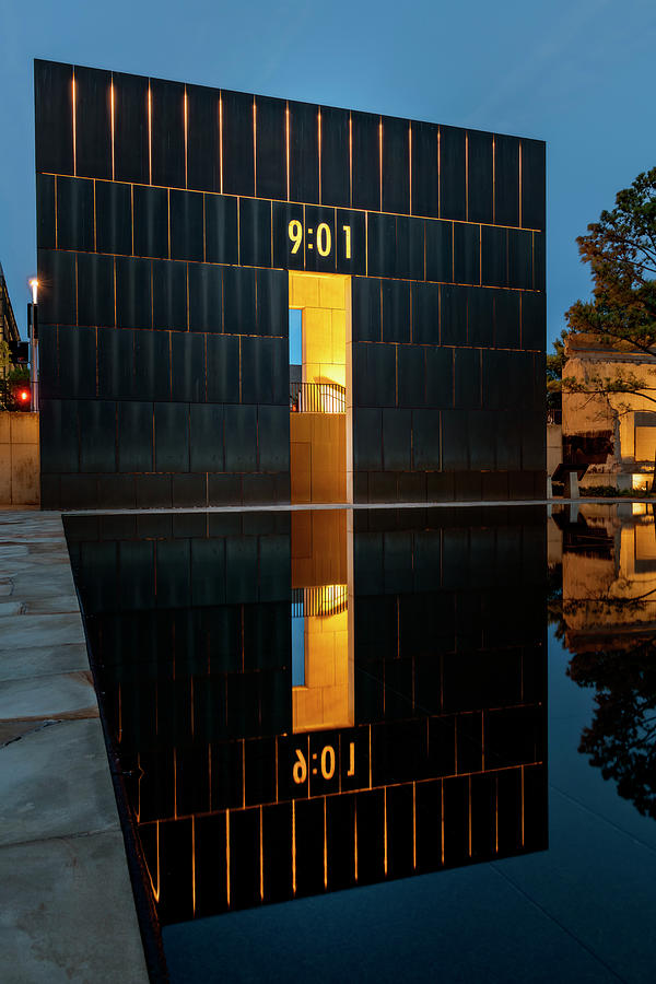 Last Moment of Peace Oklahoma City Memorial Photograph by Joan Carroll