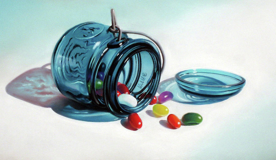 Still Life Pastel - Last of the Beans by Dianna Ponting
