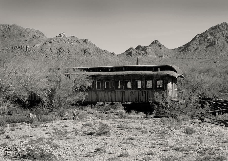 Last Stop, Tucson, Monochrome Photograph by Gordon Beck