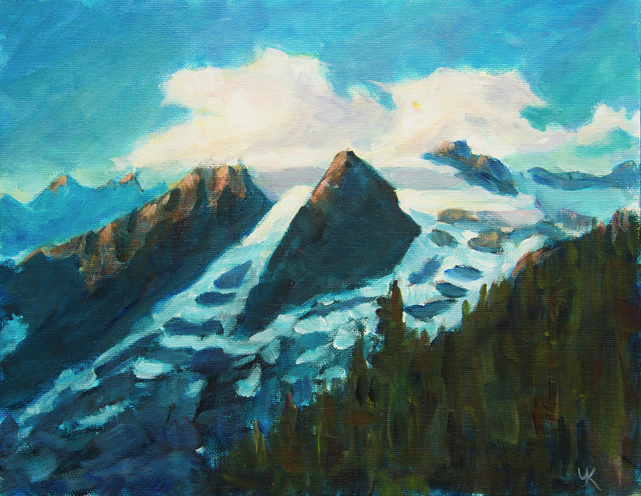 Last Sun Rays on Mounaintops Alaska Glacier by Yulia Kazansky Last Sun Rays on Mounaintops Alaska Glacier by Yulia Kazansky