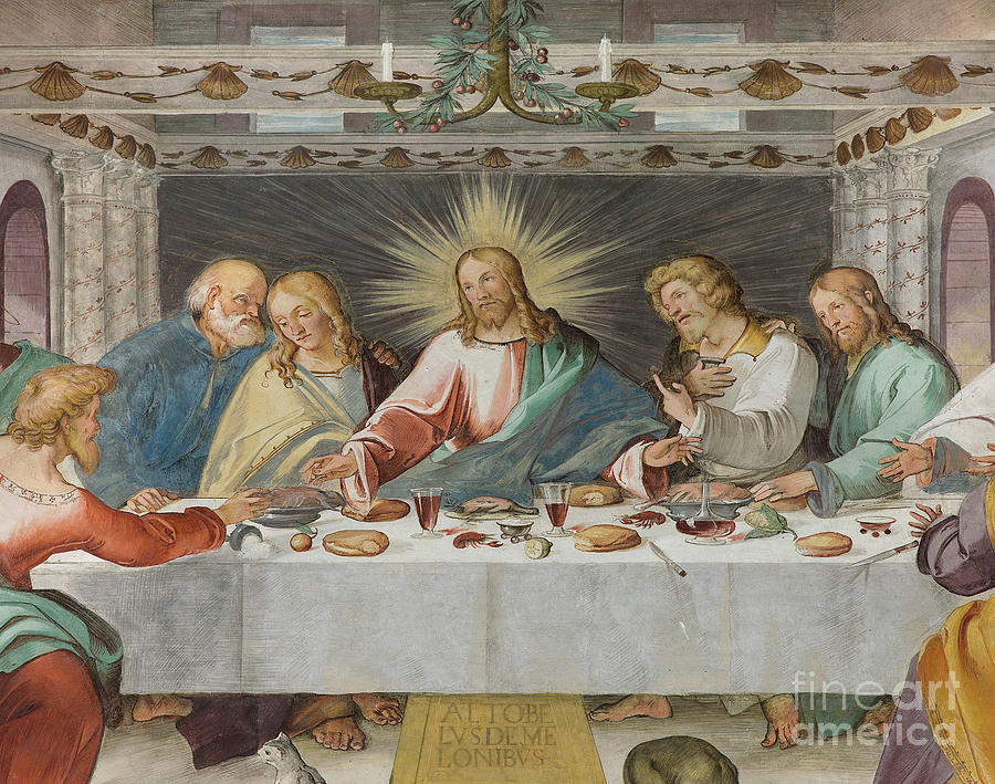 Last Supper, Detail Painting by Altobello Melone - Fine Art America