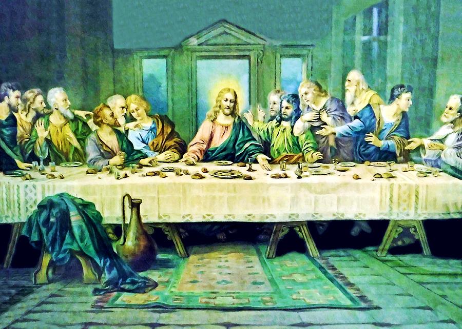 Last Supper In Green Photograph