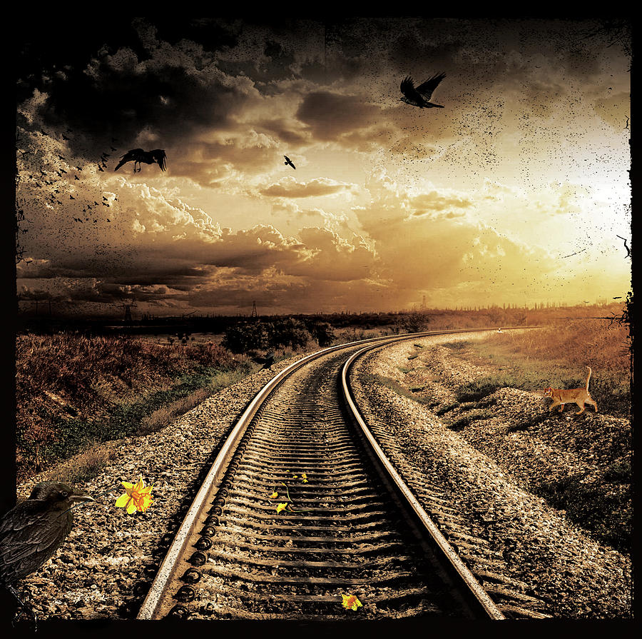 Last Train Home Digital Art by Visual Darkness - Fine Art America