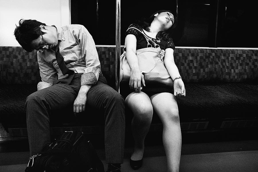 Black And White Photograph - Last Train by Tatsuo Suzuki