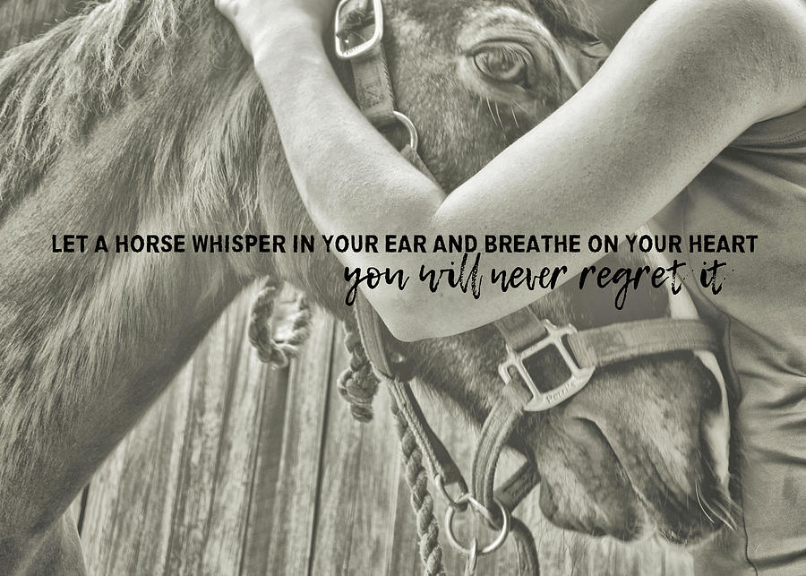 LAST WHISPER quote Photograph by Dressage Design
