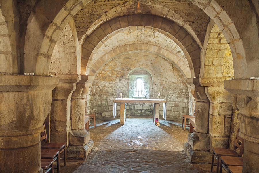 Lastingham Church Crypt, Yorkshire Photograph by David Ross