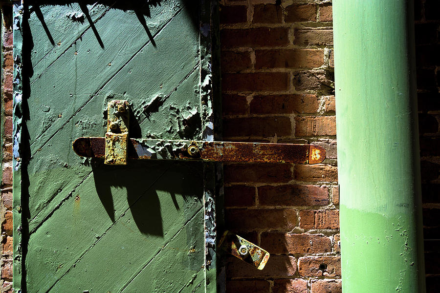 Latch, Shutter and Pipe Photograph by Glen Carpenter