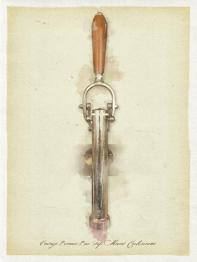 Vintage Digital Art - Late 1800s Drinking Device by Ali Chris