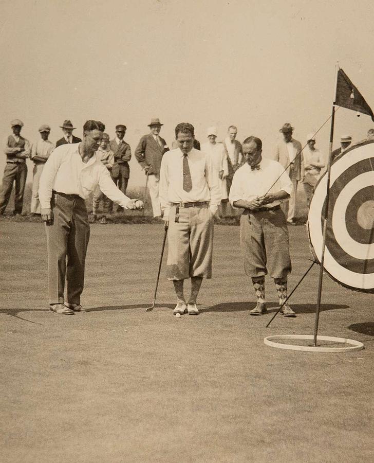 Late 1920 s Lou Gehrig on the Golf Course Painting by Celestial Images