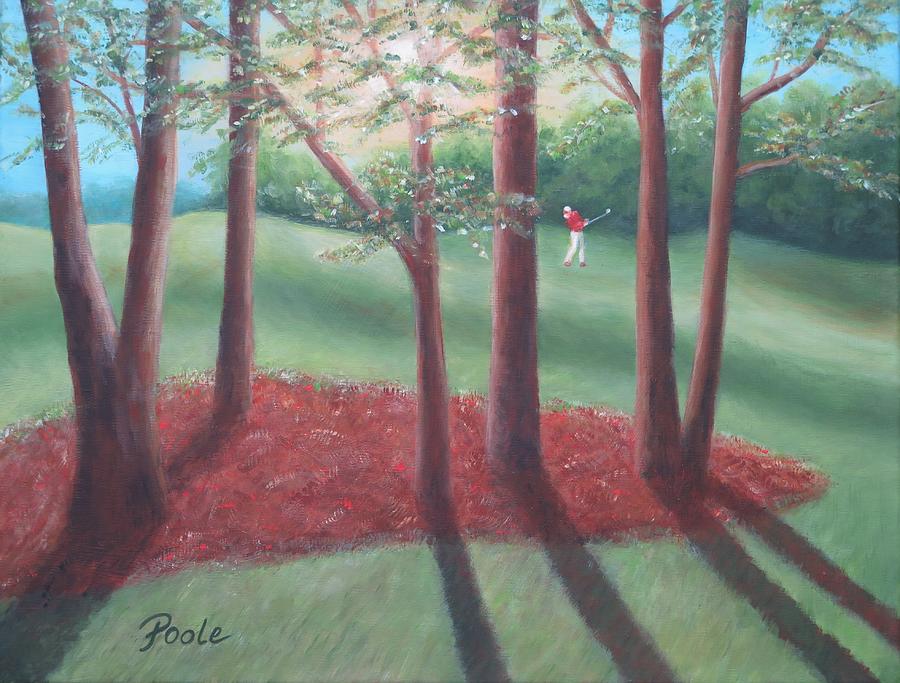 Late Afternoon at Eagle Ridge Golf Course Painting by Pamela Poole