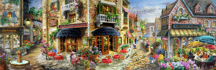 Flower Painting - Late Afternoon In Italy by Nicky Boehme