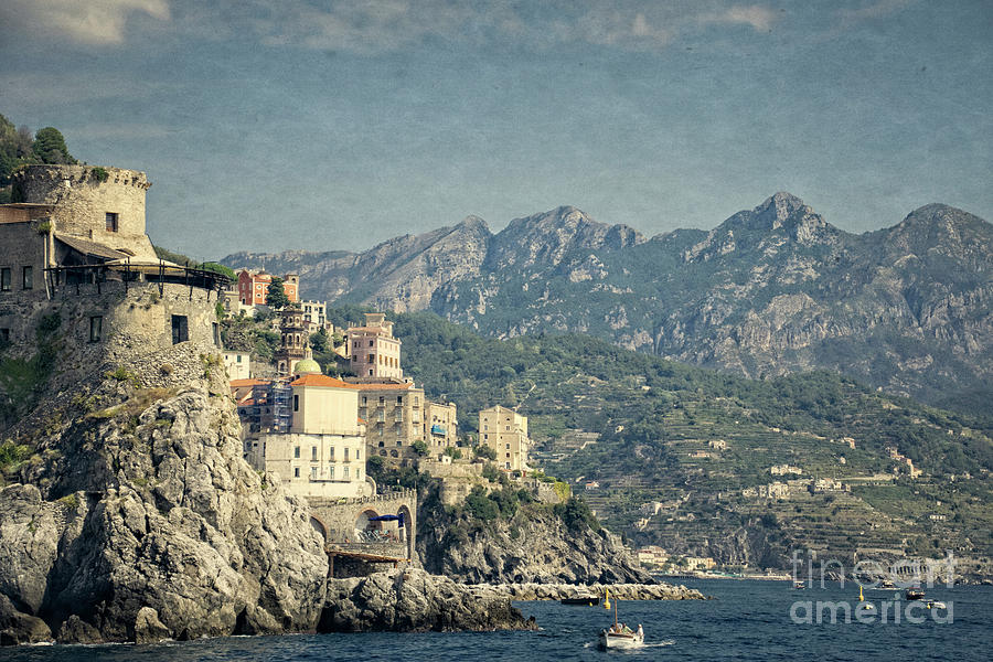 Late Afternoon on the Amalfi Coast Photograph by Mary Machare