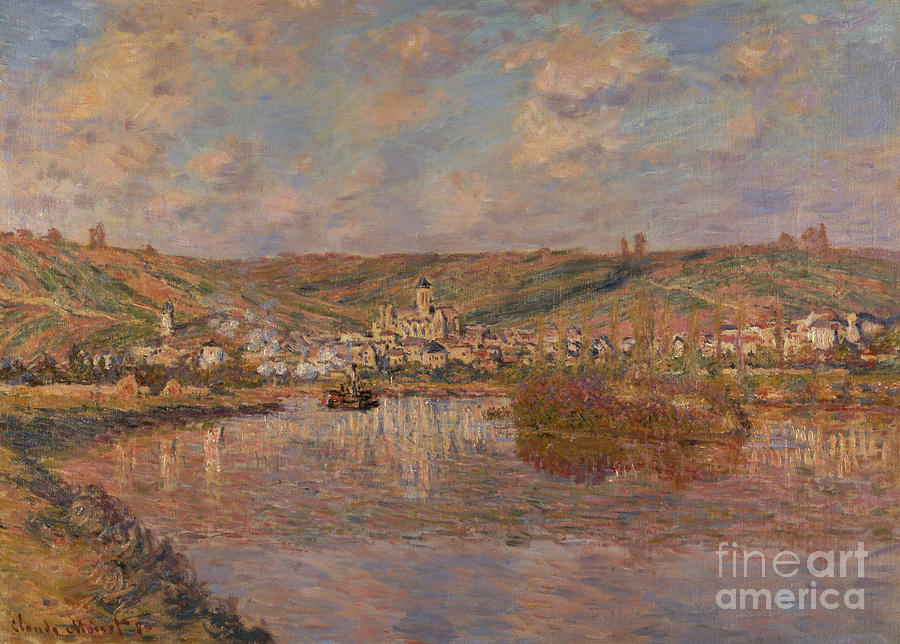 Late Afternoon, Vetheuil, 1880 By Monet Painting by Claude Monet