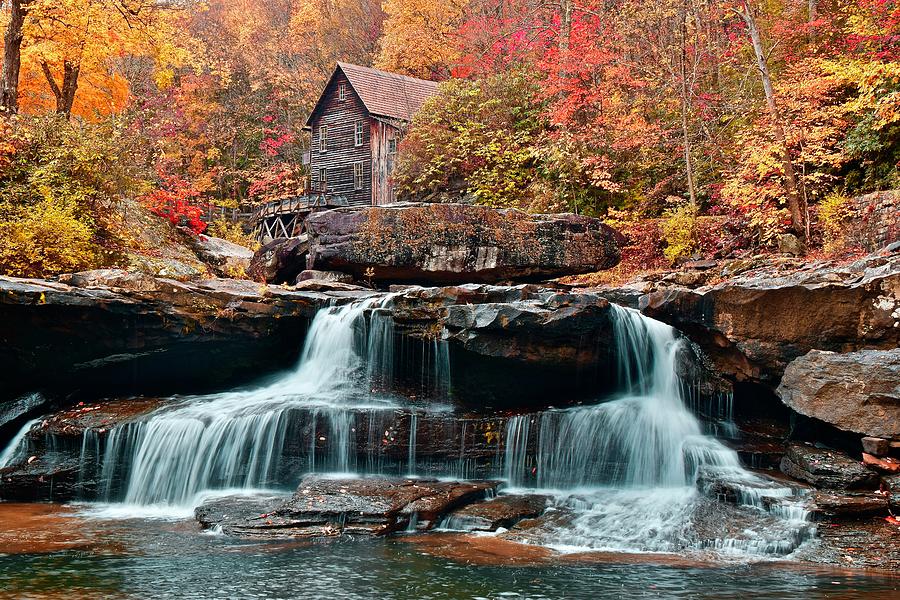 Late Autumn at the Mill Photograph by Frozen In Time Fine Art Photography