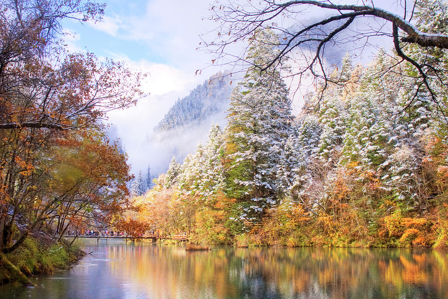 Late Autumn In Jiuzhaigou Photograph by Andy Leong Photography