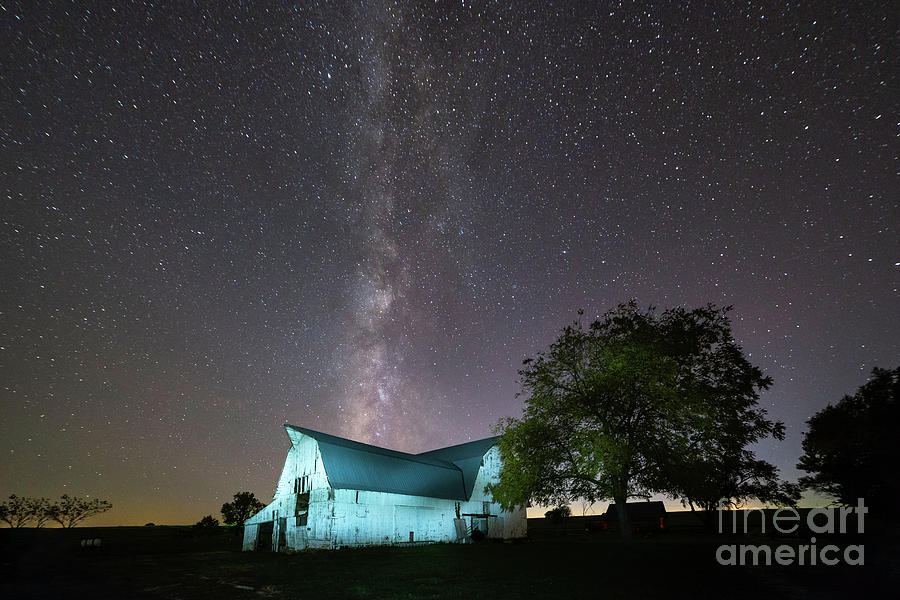 Late Autumn Milky Way at Kelsey Creek Farm Photograph by Jean Hutchison