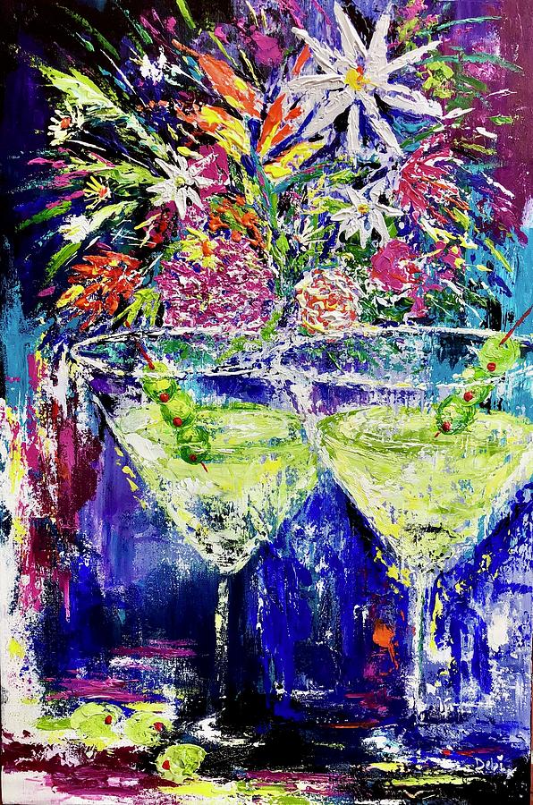 Late Night Happy Hour Painting by Debi Starr