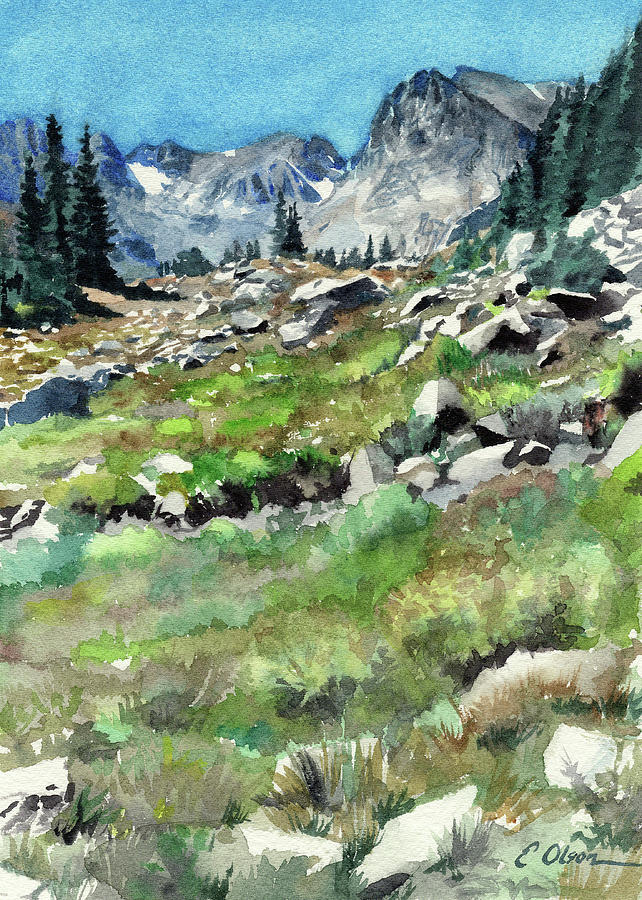 Late Summer, Lake Isabel Painting by Emily Olson