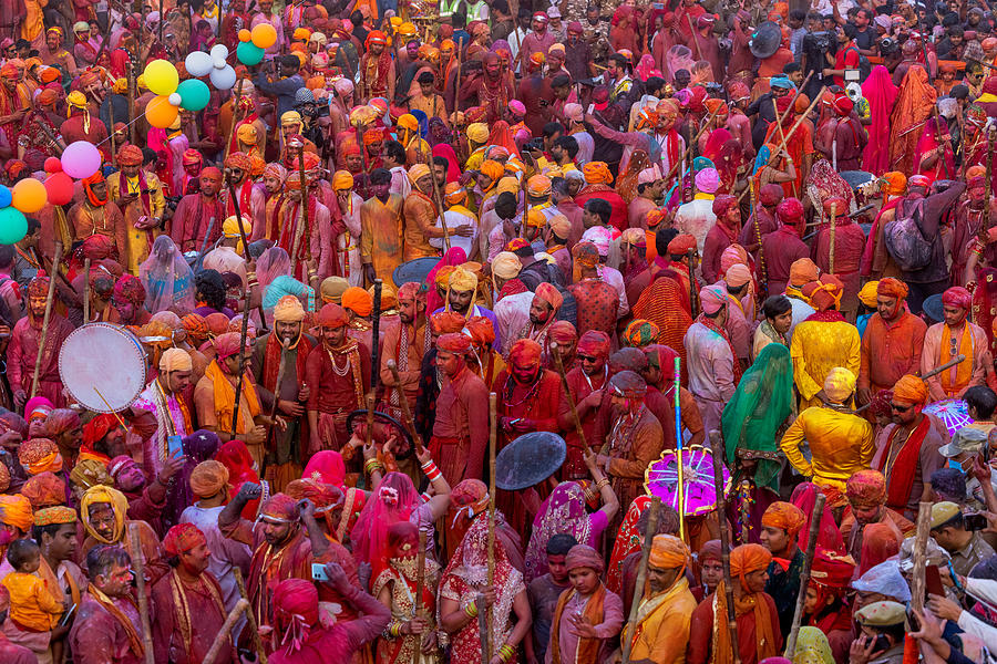 Lathmar Holi Photograph by Azim Khan Ronnie - Fine Art America