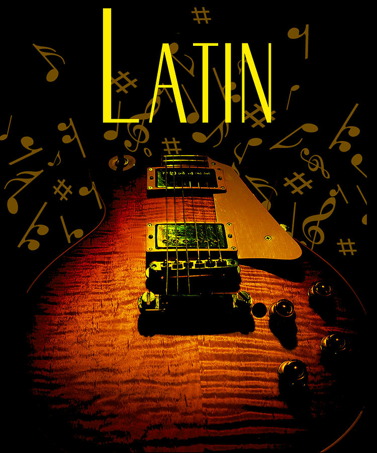 Latin Guitar Music Notes Digital Art by Guitarwacky Fine Art