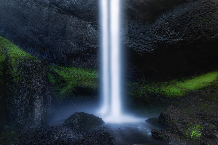 Portland Photograph - Latourell Falls by Junbo Liang