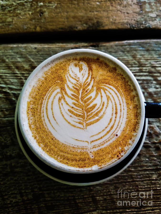 Latte Art Photograph by Elizabeth M