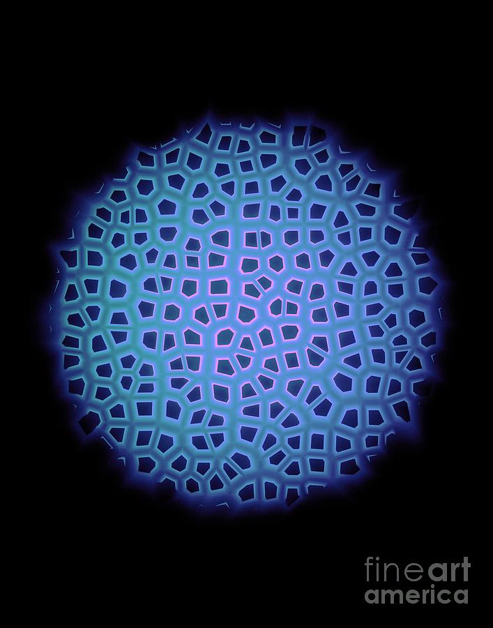 Lattice Sphere Illustration. Photograph by David Parker/science Photo Library