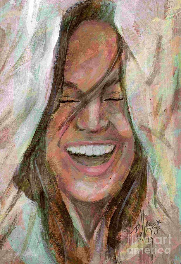 Laugh Painting by PJ Lewis
