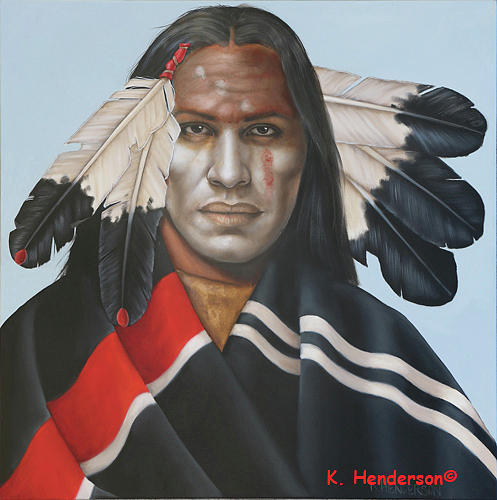 Eagle Painting - Laughing Dream by K Henderson
