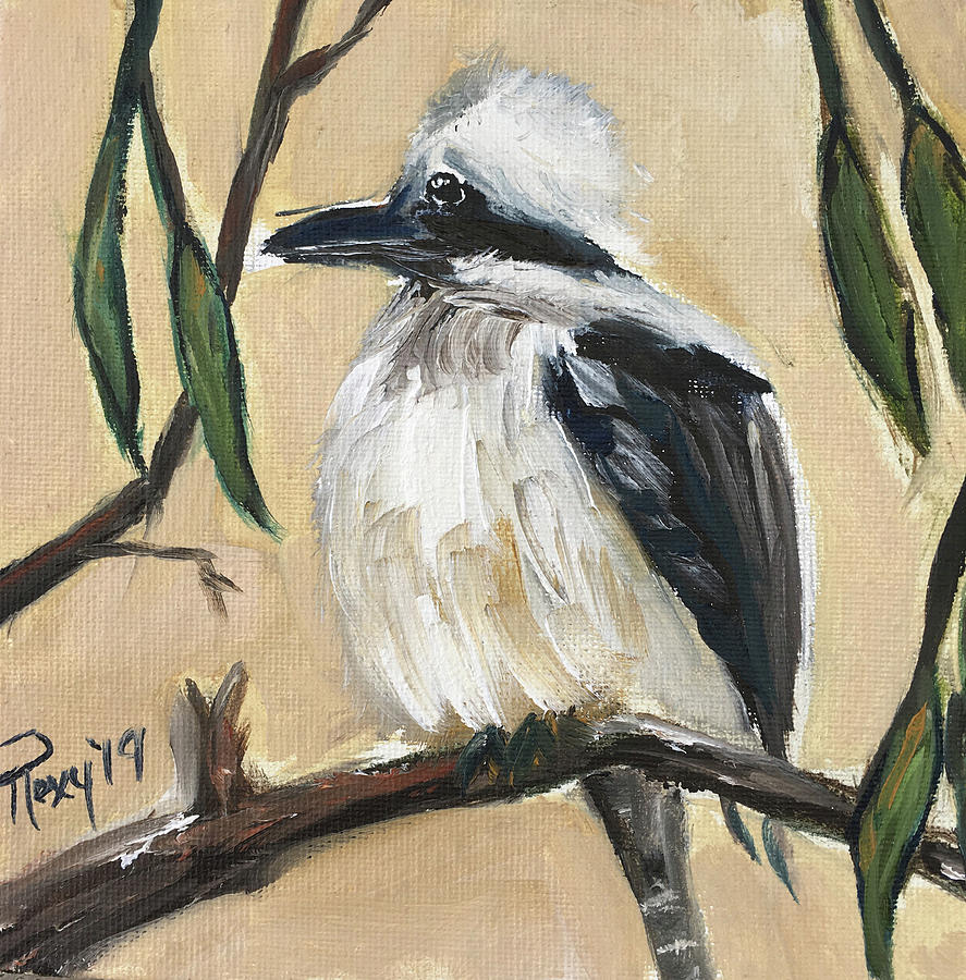Laughing Kookaburra Painting by Roxy Rich