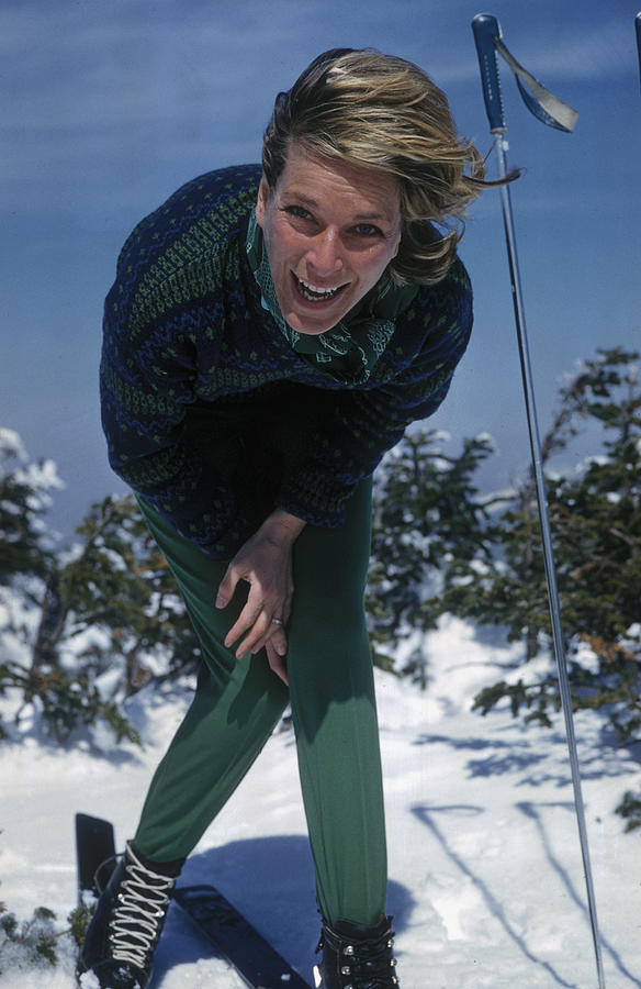 Laughing Skier Photograph by Slim Aarons