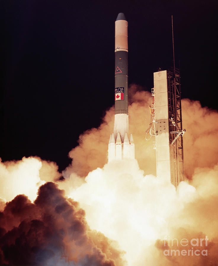 Launch Of Rocket Carrying Canadian Photograph by Bettmann