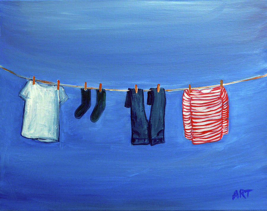 Laundry #807 Painting by Arthur Duran | Fine Art America