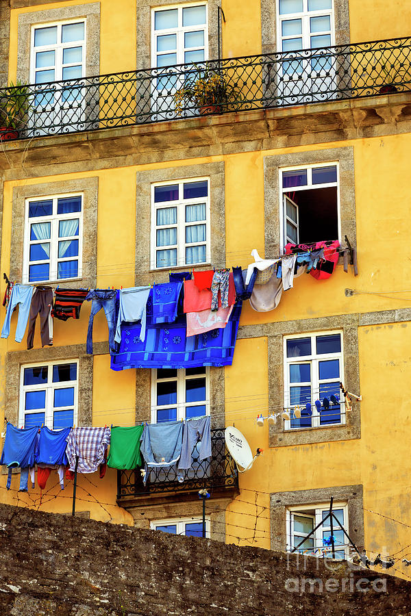 Laundry Day in Porto Photograph by John Rizzuto