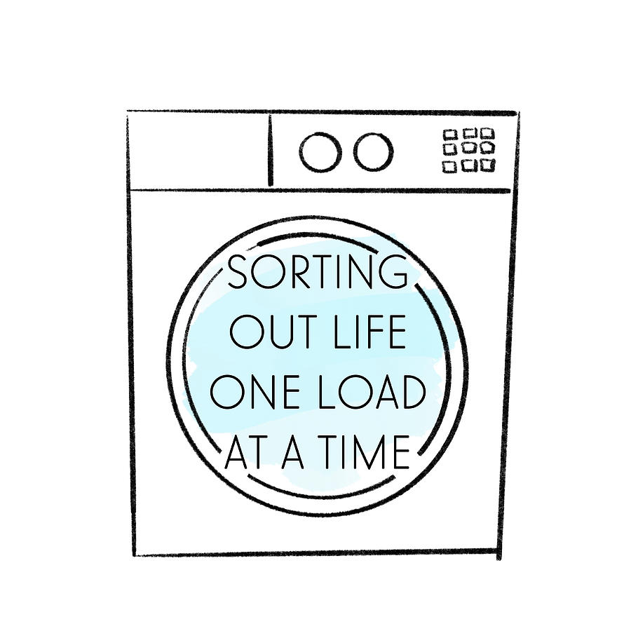Laundry Digital Art - Laundry Time by Anna Quach