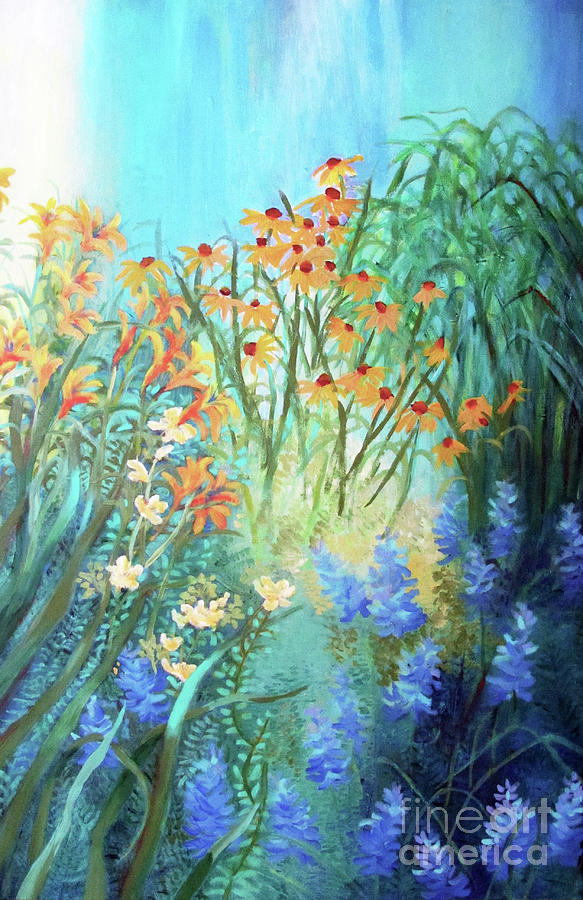 LAURAS GARDEN One Painting by Sharon Nelson-Bianco