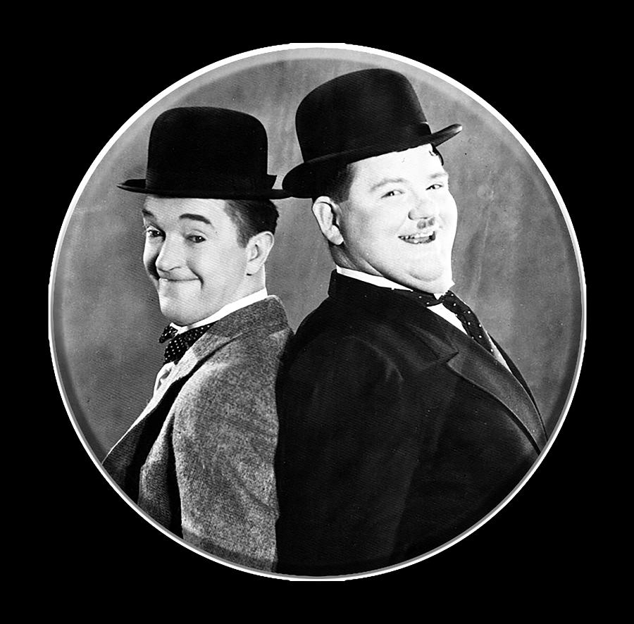 Movie Digital Art - Laurel And Hardy. by Tom Hill