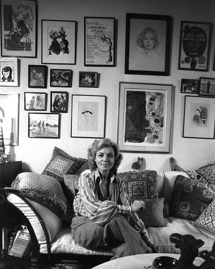 Lauren Bacall At Her Home In The Dakota Photograph by New York Daily News Archive
