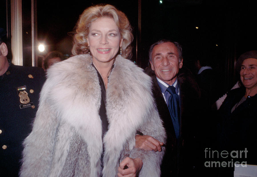 Lauren Bacall In Fur Coat Photograph by Bettmann Lauren Bacall In Fur Coat Photograph by Bettmann