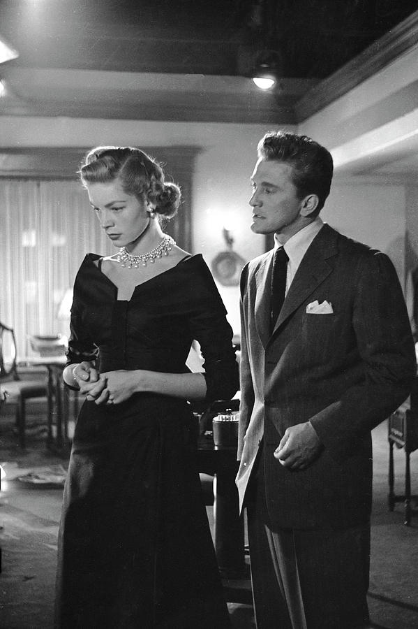 Lauren Bacall & Kirk Douglas In Young Man With A Horn Photograph by Alfred Eisenstaedt