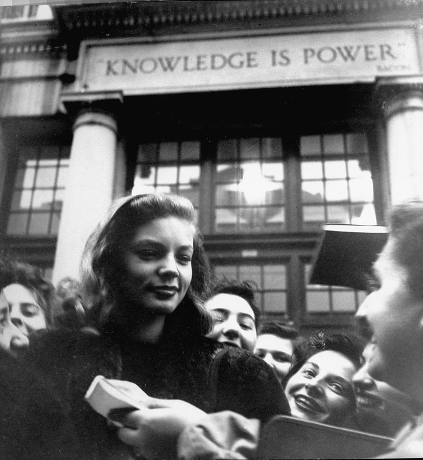 Lauren Bacall Photograph by Nina Leen Lauren Bacall Photograph by Nina Leen